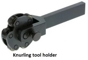 Knurling tool holder 